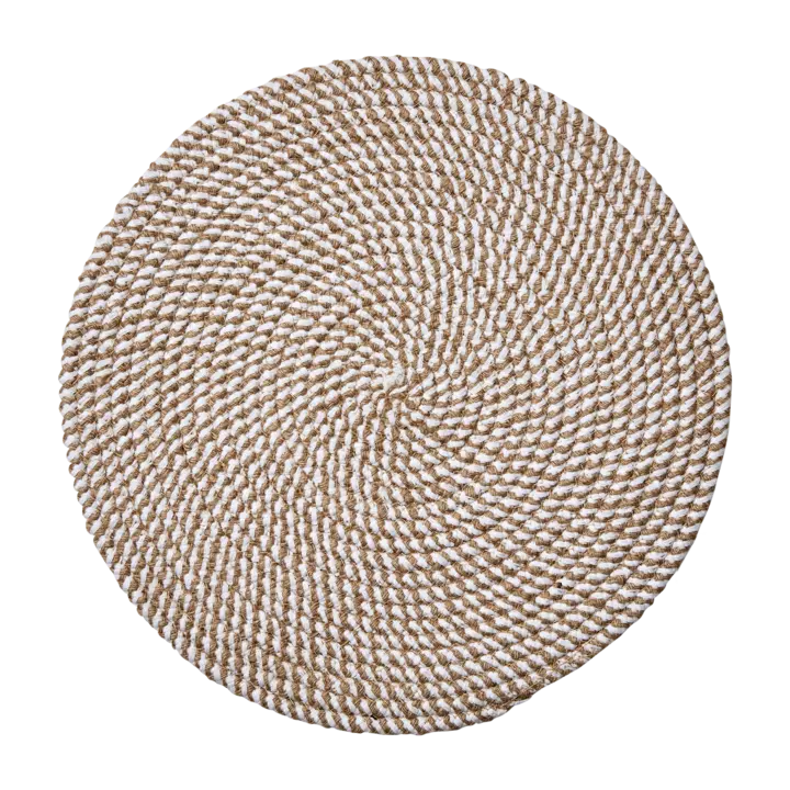 ELINA Tallriksunderlägg, Beige/elfenben Ø38 cm