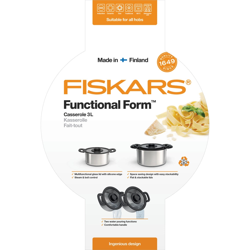 Fiskars FF gryta 3 L med lock