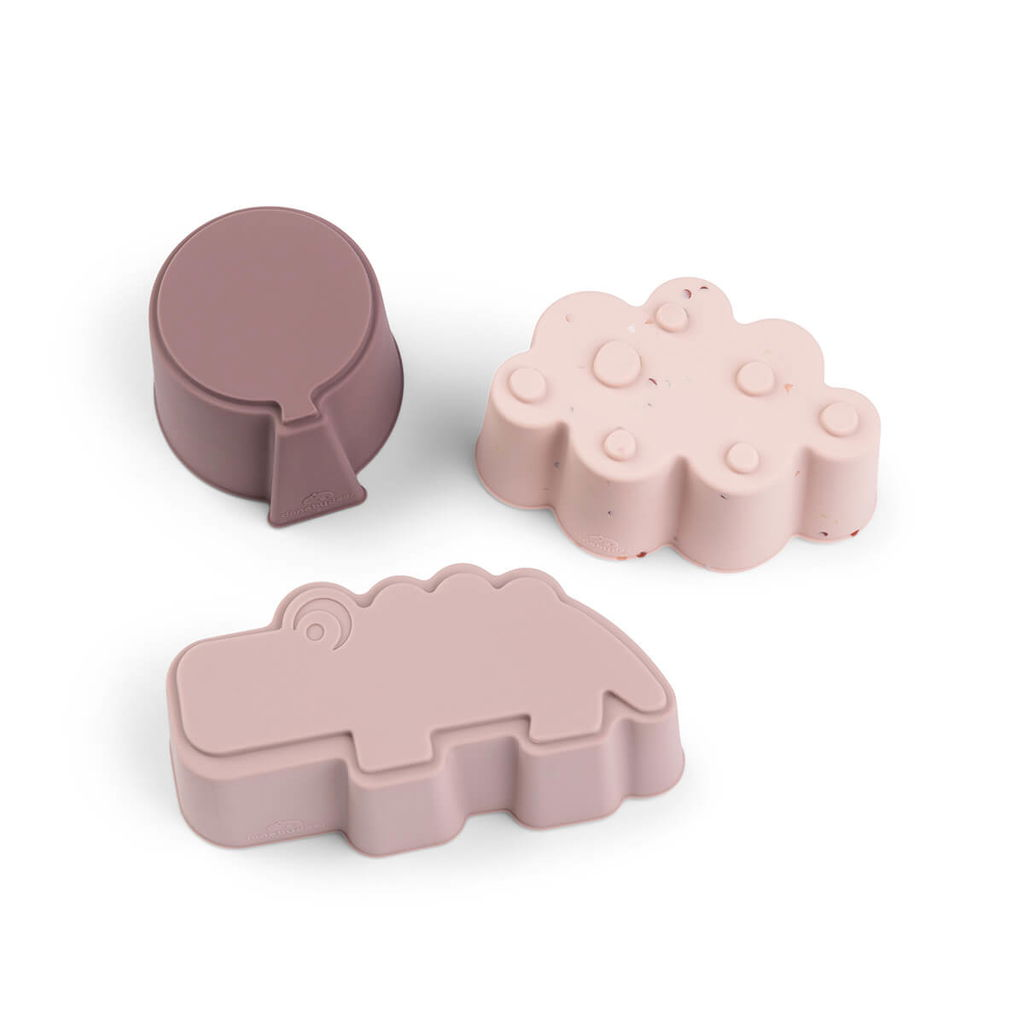 Done by Deer Silikonformar 3-pack Happy Clouds Powder