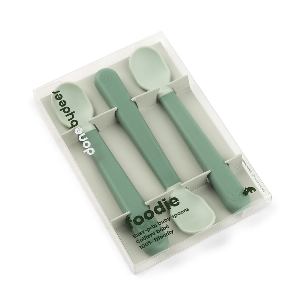 Done by deer Easy-grip foodie sked 3-pack Green