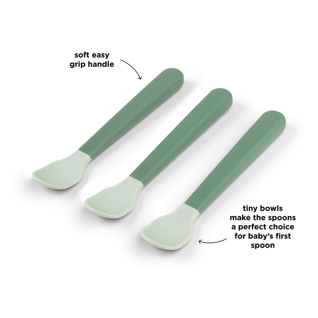 Done by deer Easy-grip foodie sked 3-pack Green