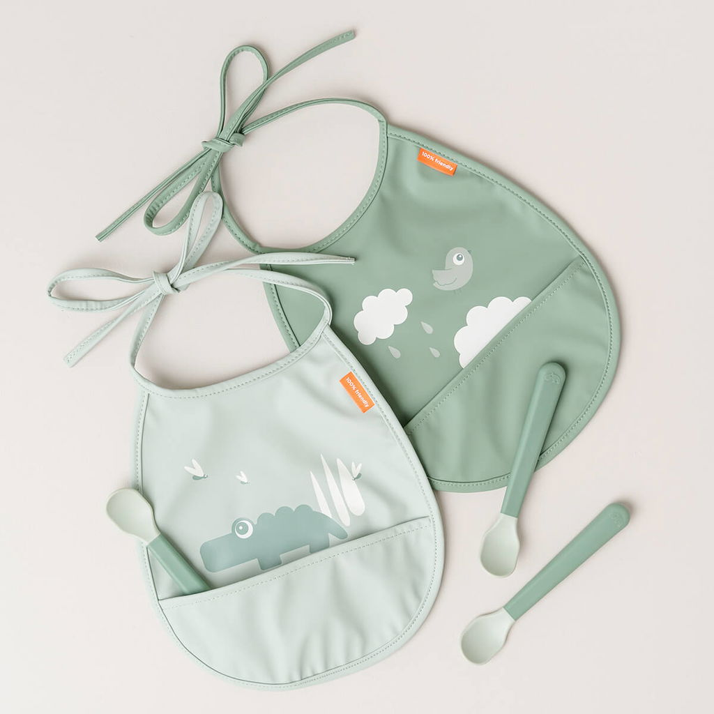 Done by deer Easy-grip foodie sked 3-pack Green