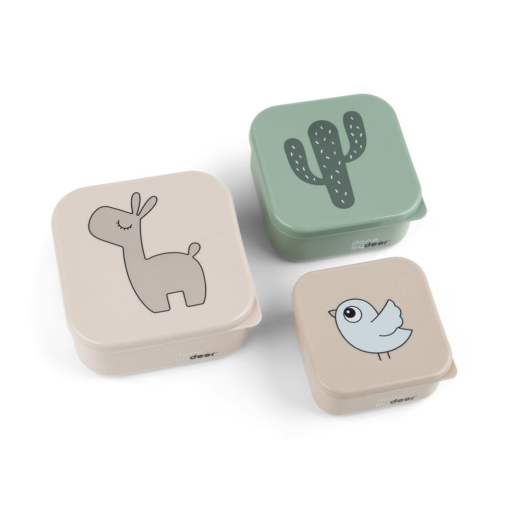 Done By Deer Snackbox Lalee 3-pack, Sand Mix