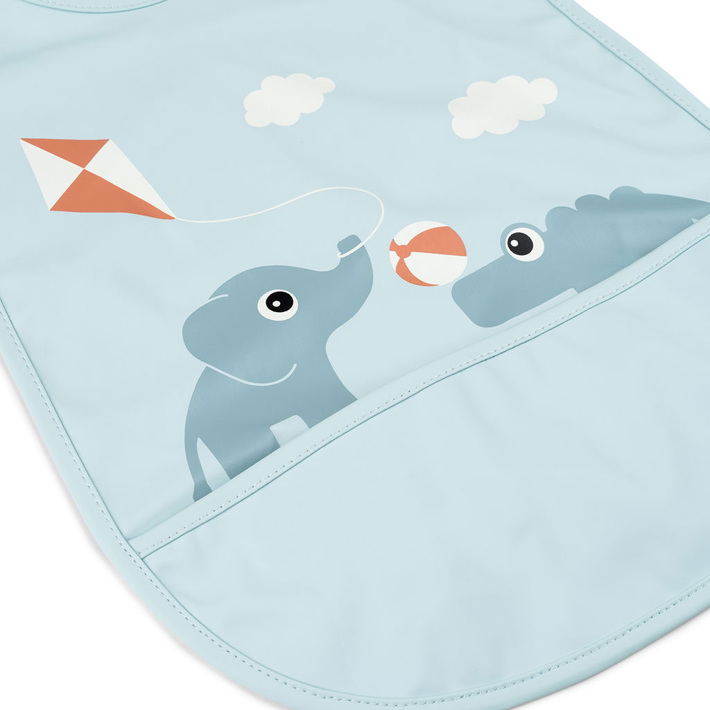 Done by deer Playground haklapp med kardborre Blue