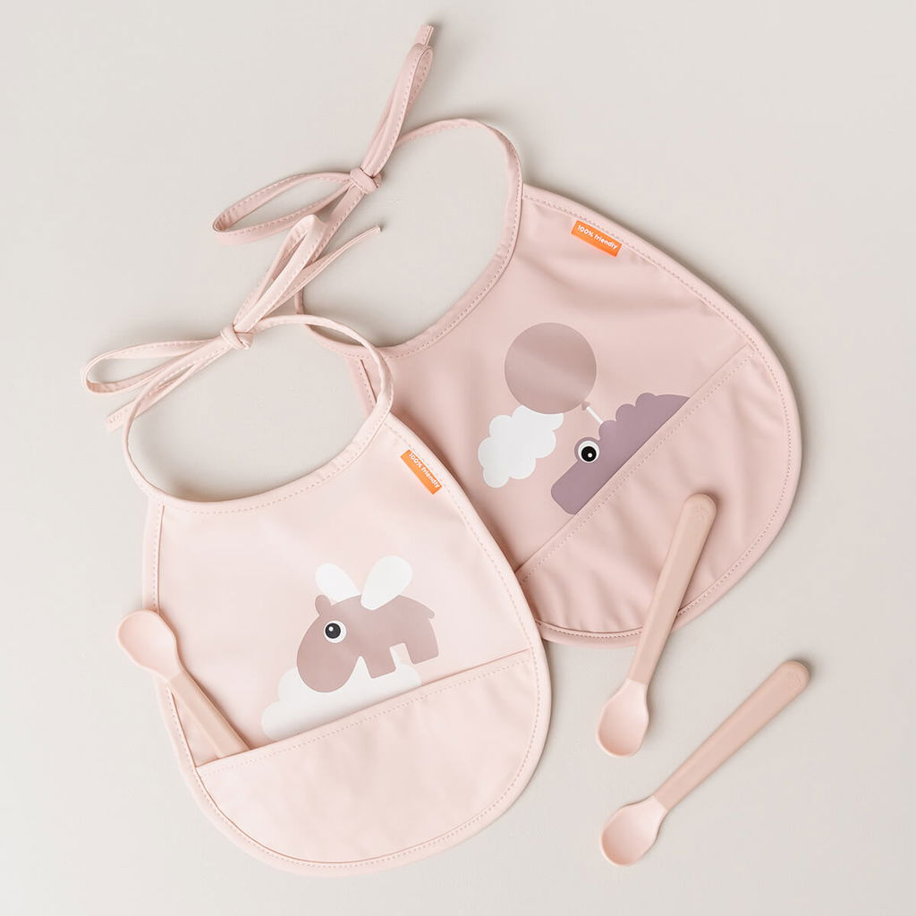 Done By Deer Happy clouds Tiny pocket Haklapp 2-Pack, Powder