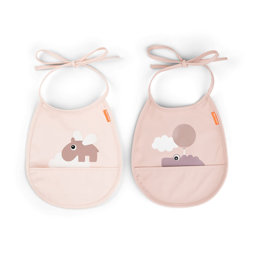 Done By Deer Happy clouds Tiny pocket Haklapp 2-Pack, Powder