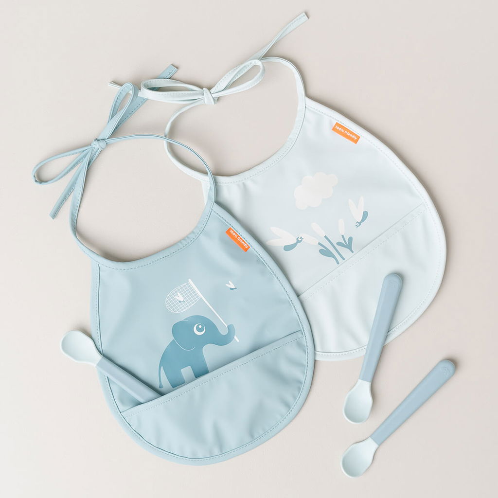 Done by deer Elphee Tiny haklapp 2-pack Blue