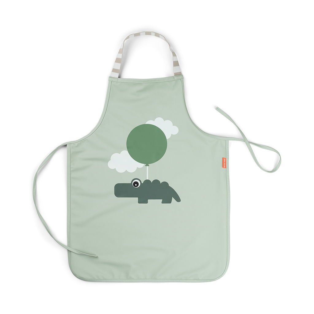 Done by Deer förkläde vattentätt Happy clouds Green