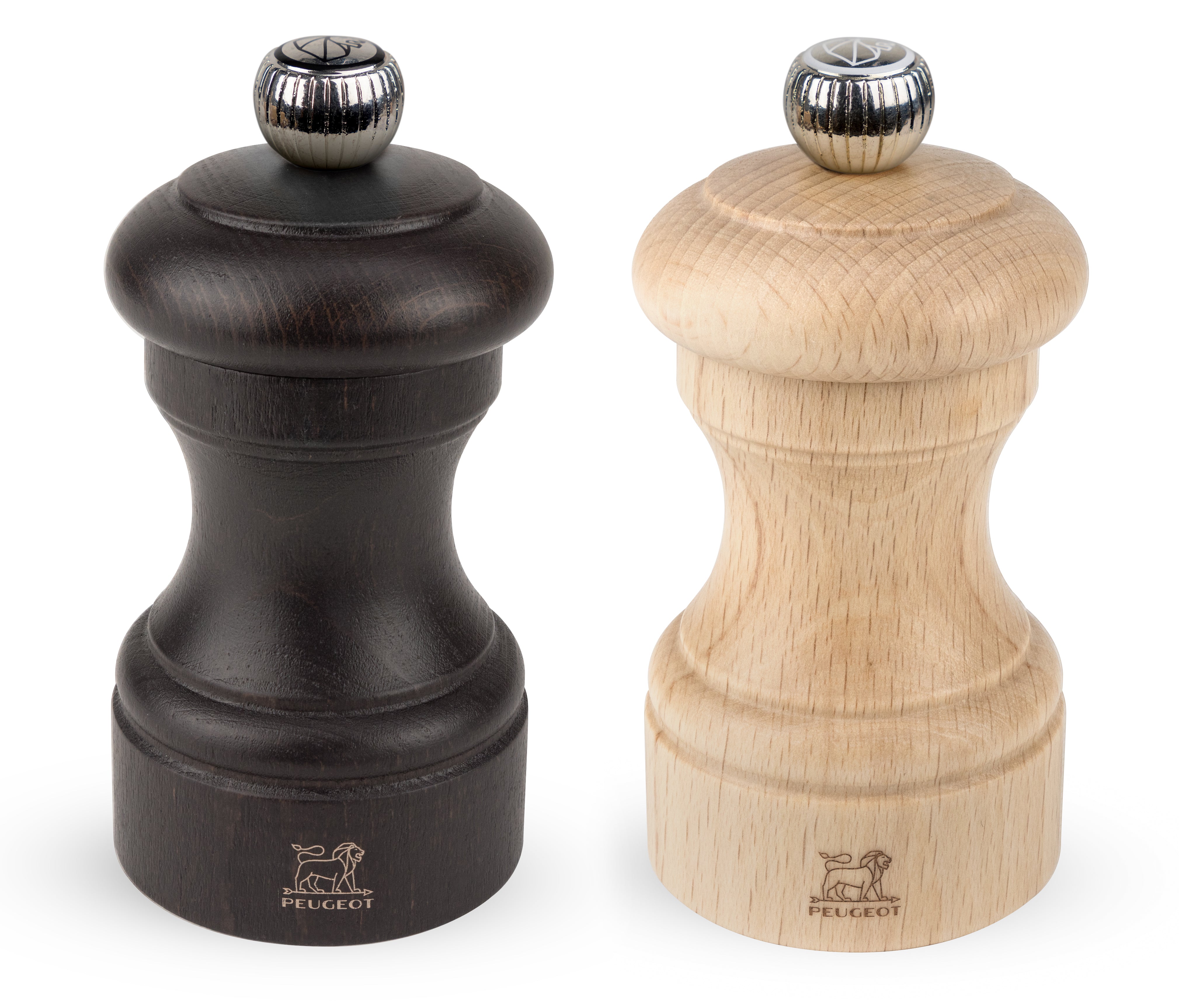 Peugeot Bistro Duo Salt- & Pepparkvarn 10 cm Choklad/Naturlig