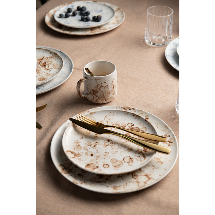 Stiernholm Tallrik Effect Brun Ø26,5 cm 4-pack