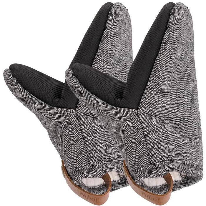 Sabor Home Grythandske 2-pack Grå/Svart