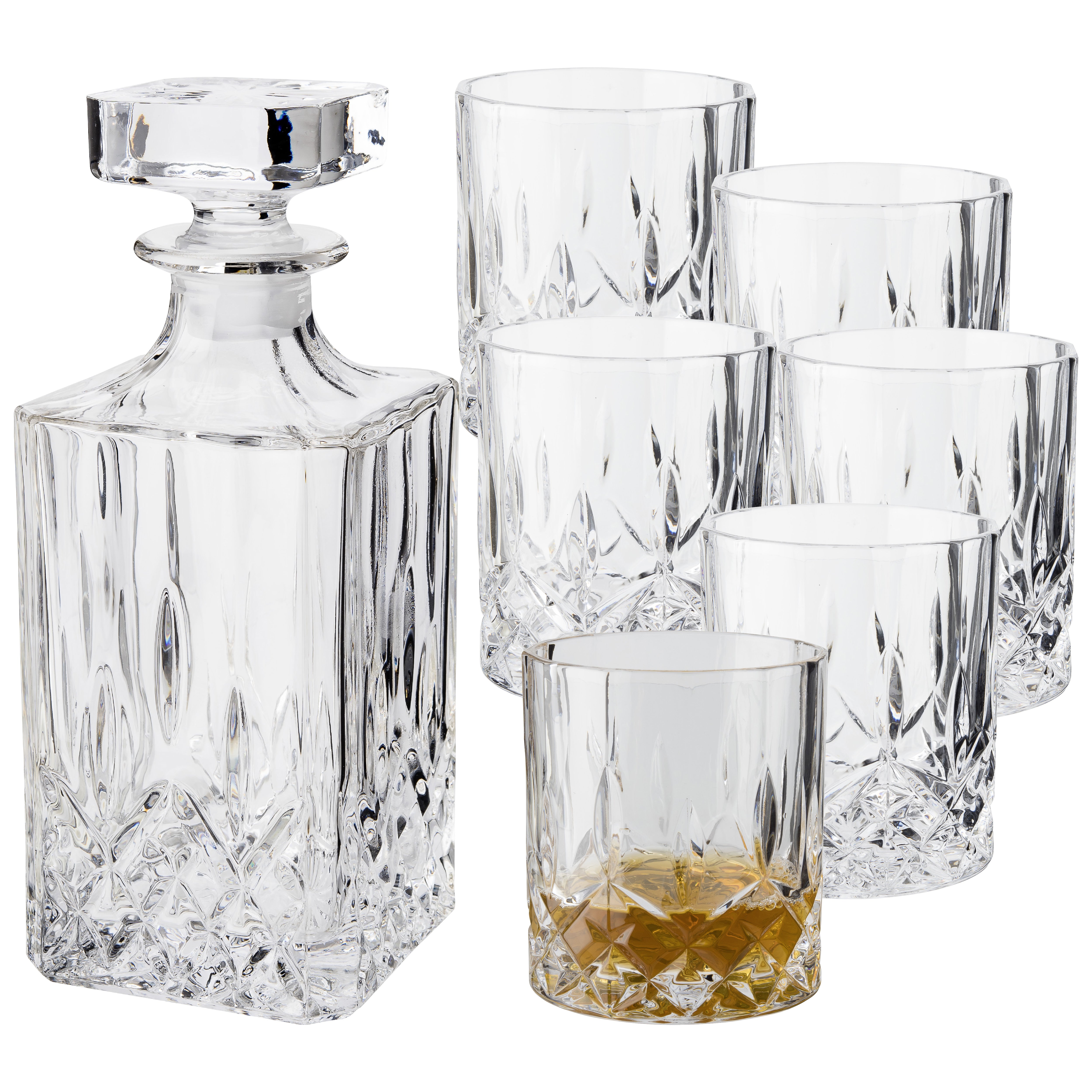 Dorre Vide Whiskeyset Karaff och Hiskeyglas 6 st