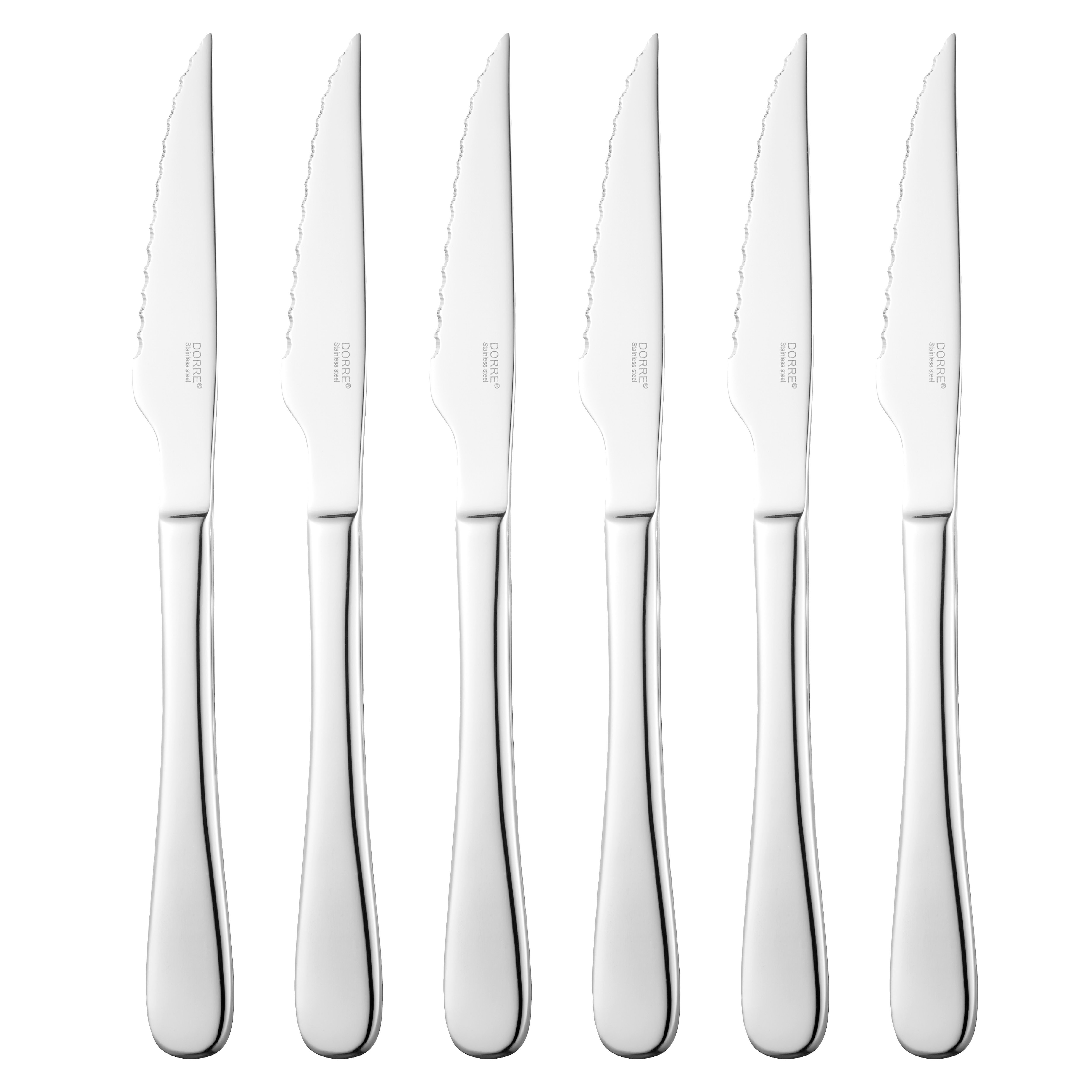 Dorre Classic Grillkniv 6-pack Rostfritt stål