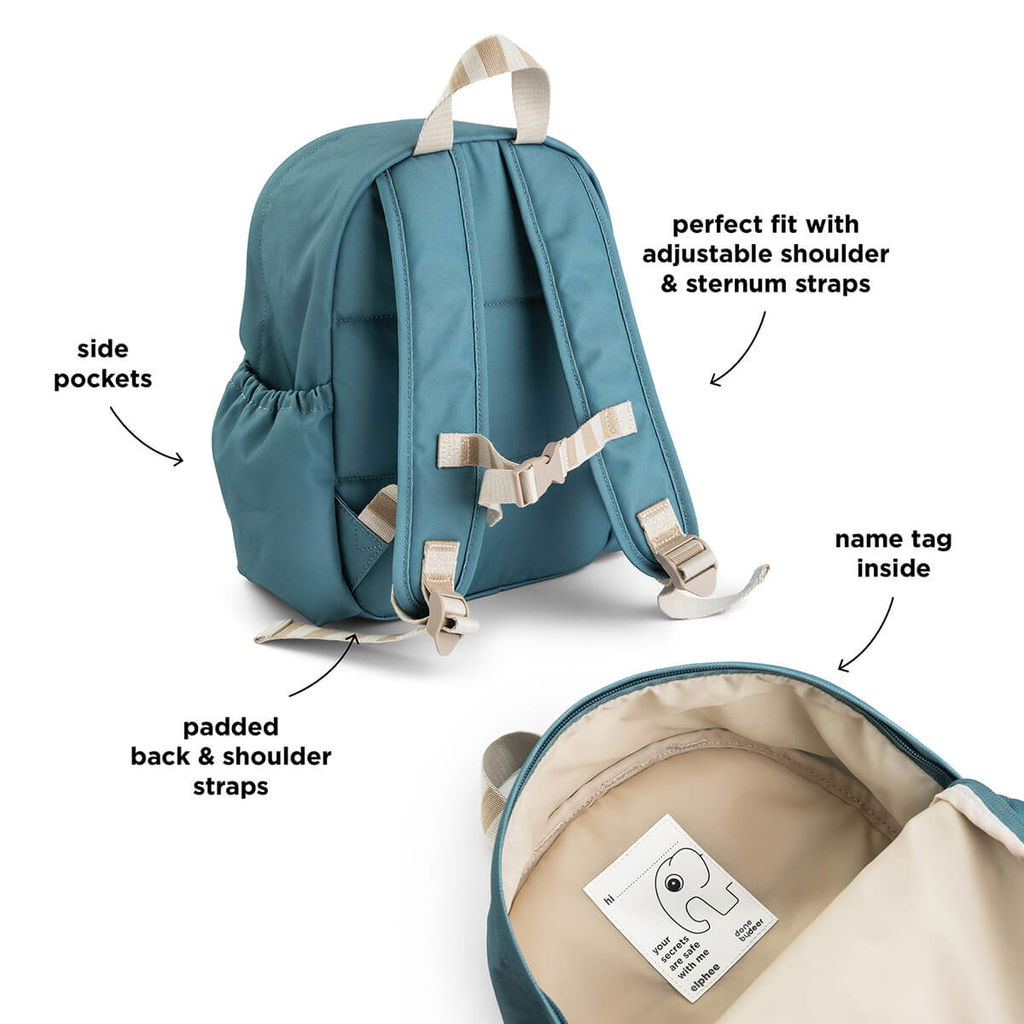 Done By Deer Barnryggsäck Liten gård 7,5 L Blue