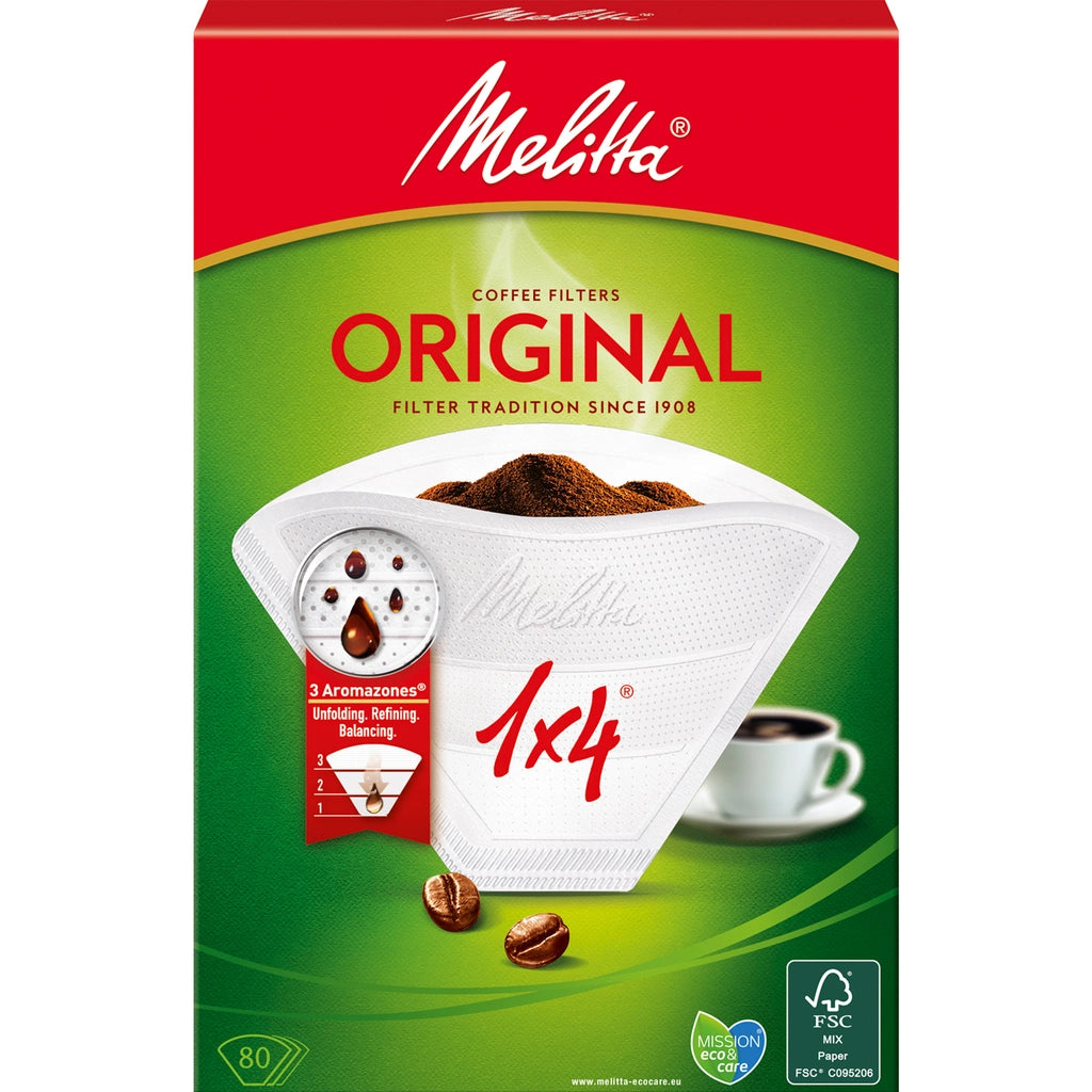 Melitta Kaffefilter 1x4 80pack (Obs 18st DFP)