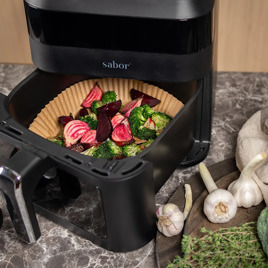 Sabor Ultimate airfryer 6 L med fönster matt svart