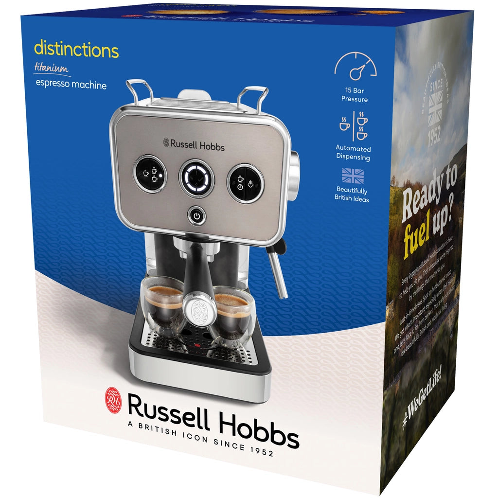 Russell Hobbs Espressomaskin  Distinctions Espresso Machine Titanium  26452-56