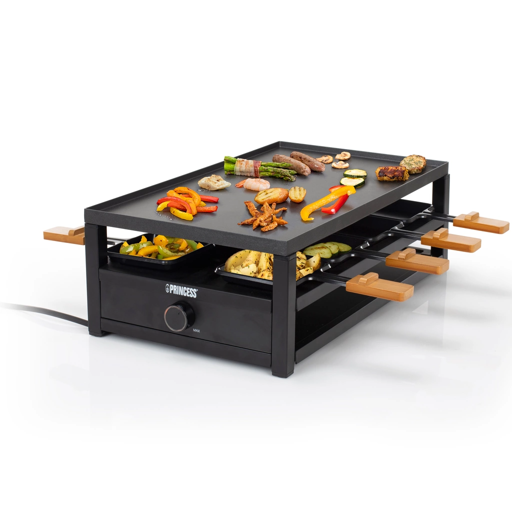 Princess Raclette Black Steel Raclette för 8pers