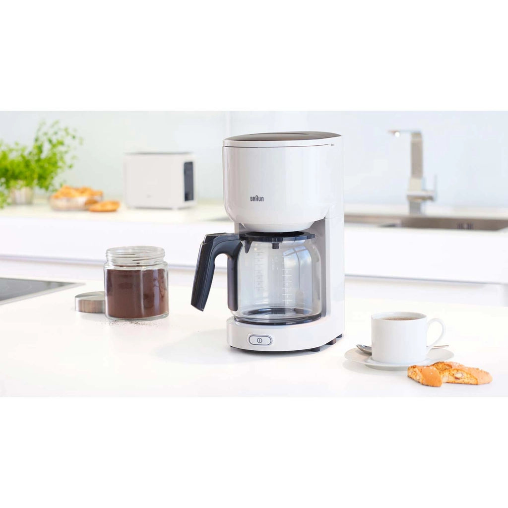 Braun Kaffebryggare KF3100WH PurEase 10Koppars 1000W