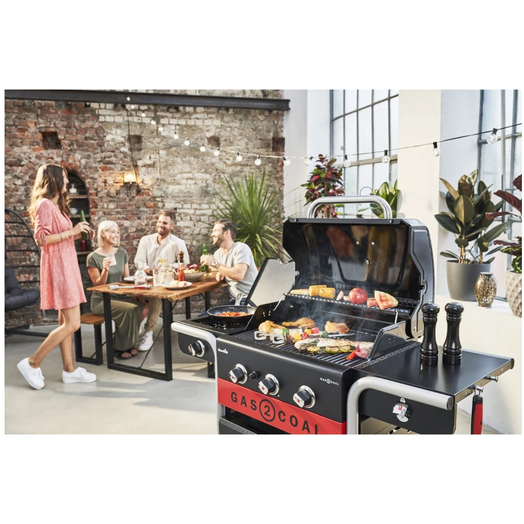 Char-Broil Hybridgrill Gas2Coal 2.0 3+1 Brännare 140925