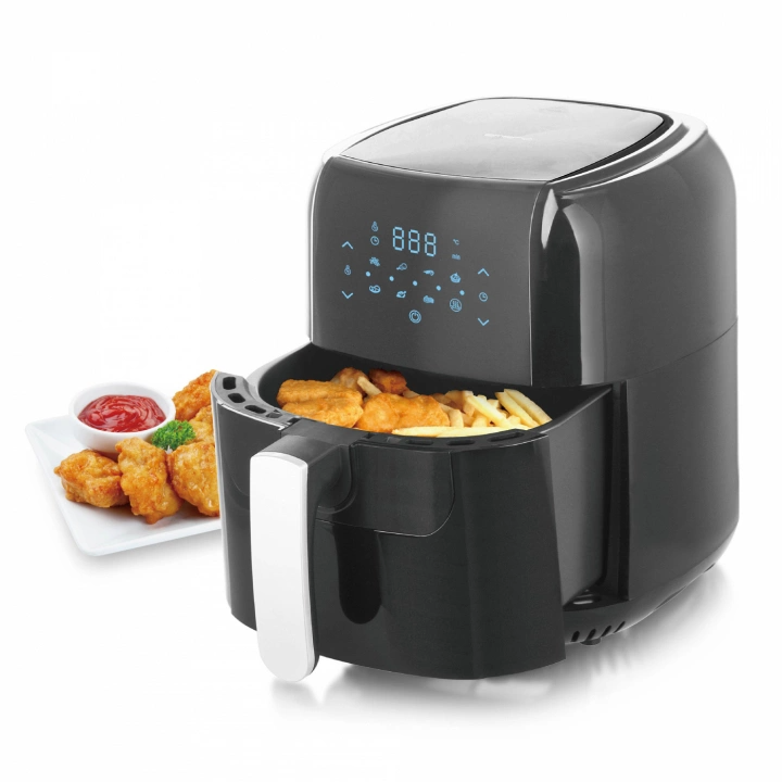 EMERIO Smart airfryer 5,5 liter Svart