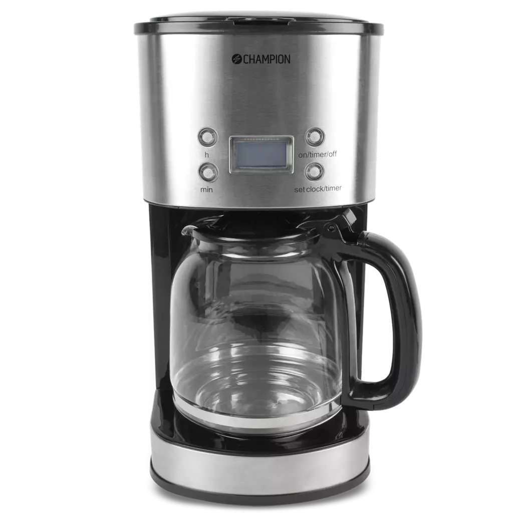 Champion Kaffebryggare Digital 12-koppar/1,5L KB210 Rostfri