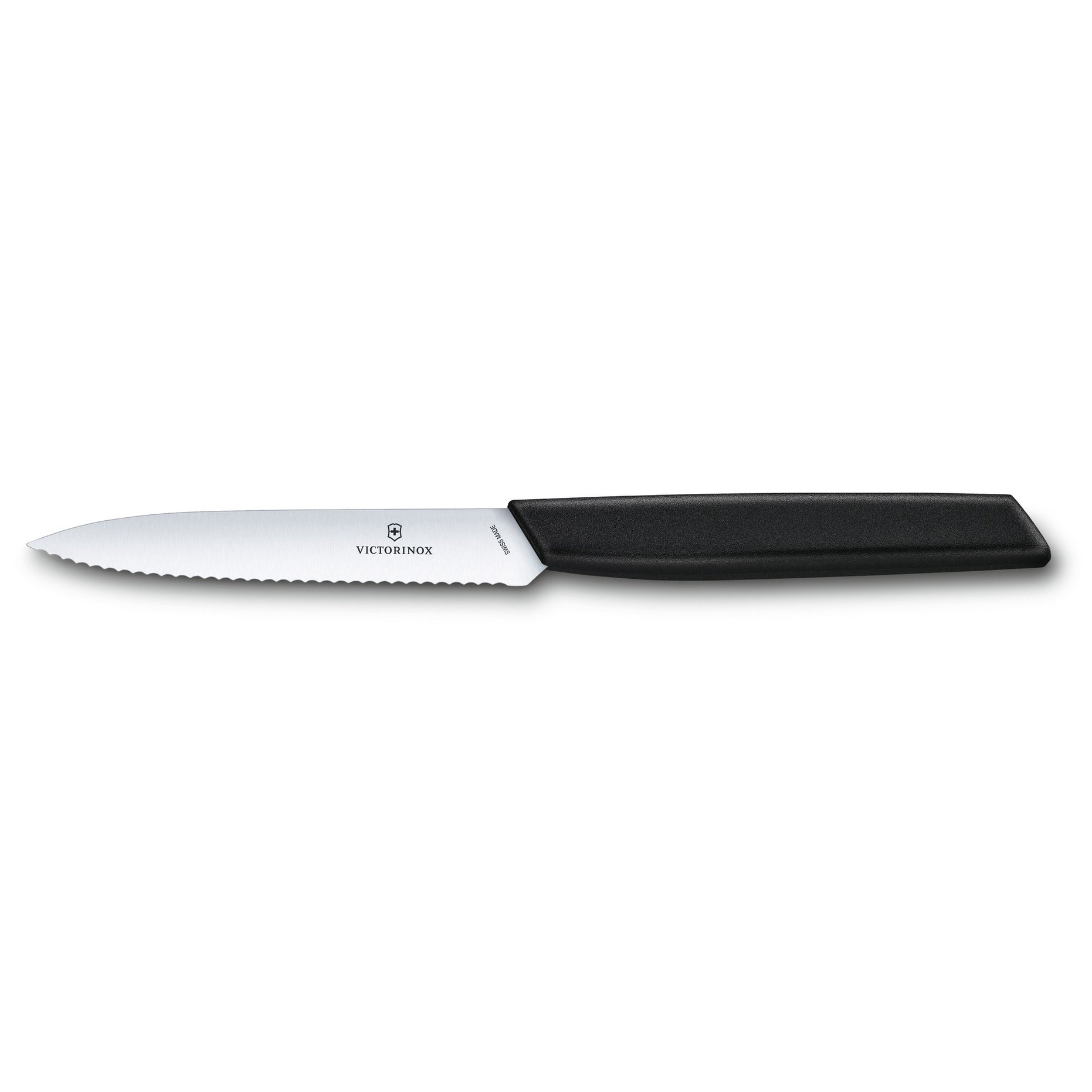 Victorinox Swiss Modern tandad skalkniv 10 cm svart