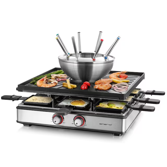 Emerio Raclettegrill med fondue 2200w