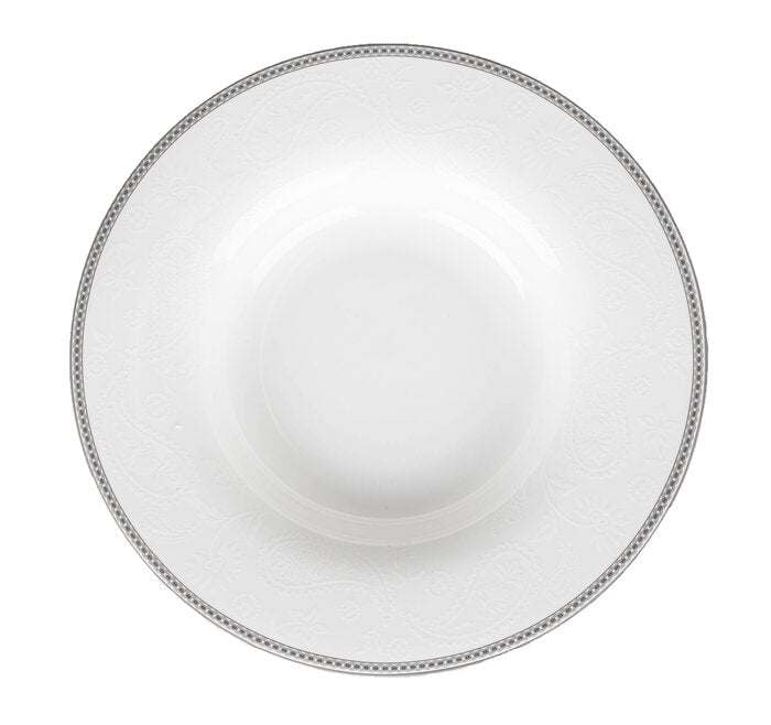 Royal Porcelain Silver Paisley Pastatallrik 26 cm 6-pack