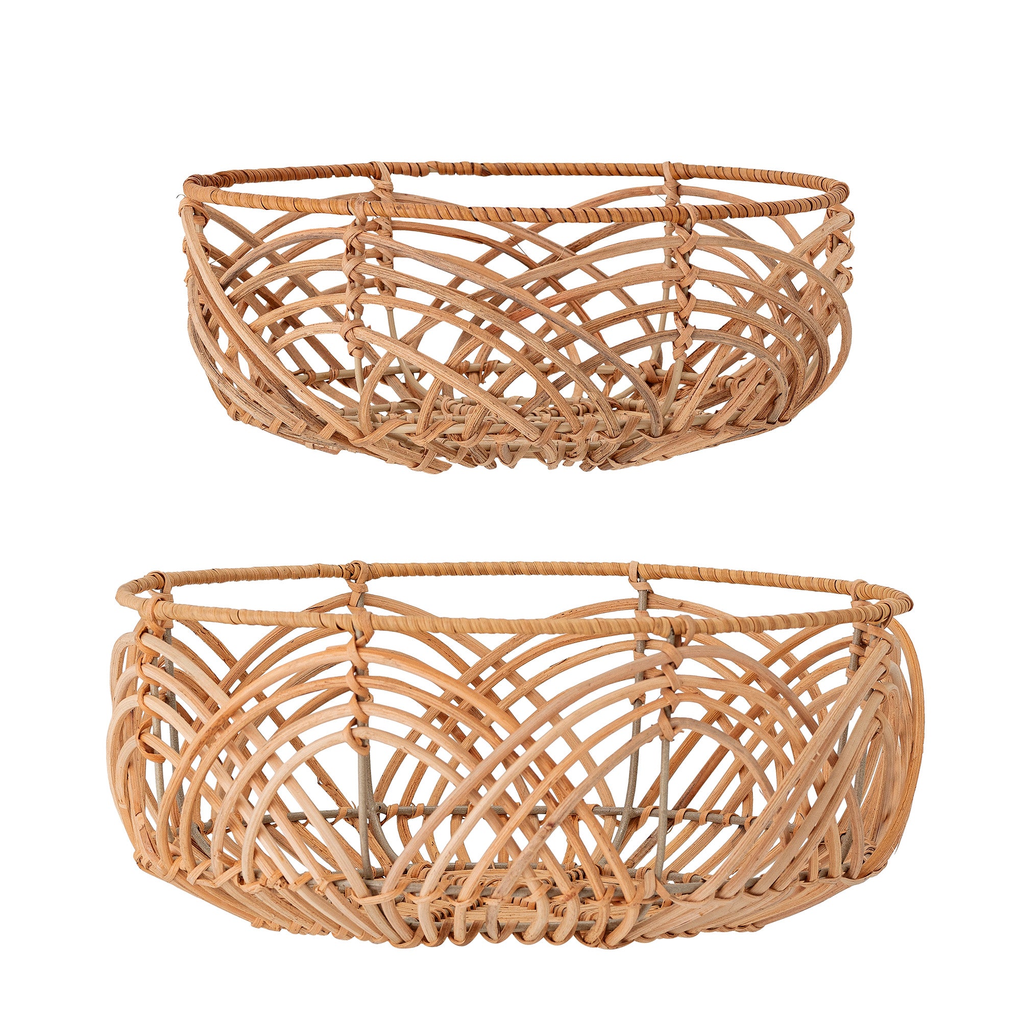 Bloomingville Anton Brödkorg Natur Rattan 2-pack